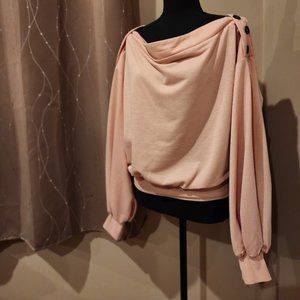 PINK SHEIN OFF SHOULDERS BLOUSE
